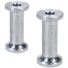 Hourglass Spacer - 0.313 in ID - 2 in Thick - Aluminum - Natural - Universal - Pair