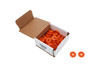 Body Bolt Washer - Countersunk - 0.25 in ID - 1.25 in OD - 0.125 in Thick - Plastic - Orange - Set of 50