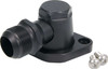 Water Neck - 90 Degree - 20 AN Male Inlet - Swivel - O-Ring - Hardware Included - Aluminum - Black Anodized - Chevy V8 - Each