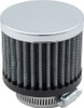 Breather - Clamp-On - Round - 1-1/2 in OD Tube - Reusable - Steel - Chrome - Each