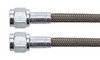 AN Hose Assembly - 72 in Long - 4 AN Hose - 4 AN Straight Female to 4 AN Straight Female - Braided Stainless - PTFE Lined - Set of 5