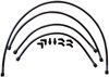 Wing Line Kit - Hydraulic - 4 AN Hose - Pressure / Return Lines - Fittings / O-Rings - Black - Kit