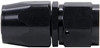 Fitting - Hose End - Power Steering - Straight - 10 AN Hose to 10 AN Female - Aluminum - Black Anodized - Each