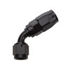 Fitting - Hose End - 60 Degree - 16 AN Hose to 16 AN Female Swivel - Aluminum - Black Anodized - Each