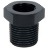 Fitting - Bushing - 1/4 in NPT Female to 3/8 in NPT Male - Aluminum - Black Anodized - Each
