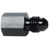 Fitting - Gauge Adapter - Straight - 1/8 in NPT Female to 4 AN Male - Aluminum - Black Anodized - Set of 10