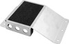 Heel Riser - 1 in Tall - 4.25 in Wide - Non-Skid Pad - Aluminum - Natural - Each