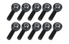 Rod End - Pro Series - Spherical - 1/2 in Bore - 5/8-18 in Right Hand Male Thread - Chromoly - Black Oxide - Set of 10