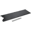 Valley Cover - 0.25 in Thick - Aluminum - Black Anodized - Gen III - GM LS-Series - Each