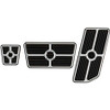 Universal Pedal Kits Grooved Black