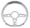 Steering Wheel 14in D- Shape Trans Am Polished