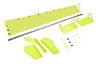Plastic Spoiler 8x72in LM Fluorescent Yellow