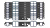 SBC Intake Gaskets 10pk Stock Port 1.23 x 1.99