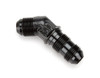 8an 45-Degree Bulkhead Fitting - Black