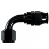 Hose Fitting #12 90 Deg PTFE Black