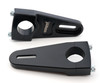 Wide Fuel Tank Mounts Black HD Pair