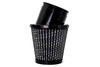Filter Air Kart Asphalt 2.437in Inlet 4in Black