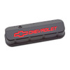 Slant Edge Valve Covers BBC Black Crinkle