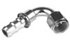 6AN 120 Degree AN/Push Lock Hose End Clear
