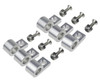 3/16in Polished Aluminum Line Clamps 6/pkg
