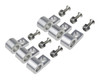 5/16in Polished Aluminum Line Clamps 6/pkg