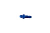 3AN Bulkhead Adapter Blue Male Male Straight