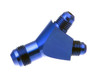 8an Single inlet to 8an Dual Outlet - Blue