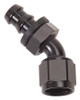 Twist-Lok Hose End #10 45 Deg Black