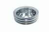 SBC SWP 3 Groove Crank Pulley Chrome