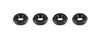 Jam Nuts RH 10-32 Black Aluminum 4 pack