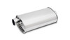 S/S Oval Muffler 2-1/2in In 2-1/2in Out- Offset C