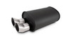 Streetpower Flat Black Oval Muffler 3in Inlet