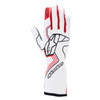 Glove Tech-1 Race V4 White / Red  Medium