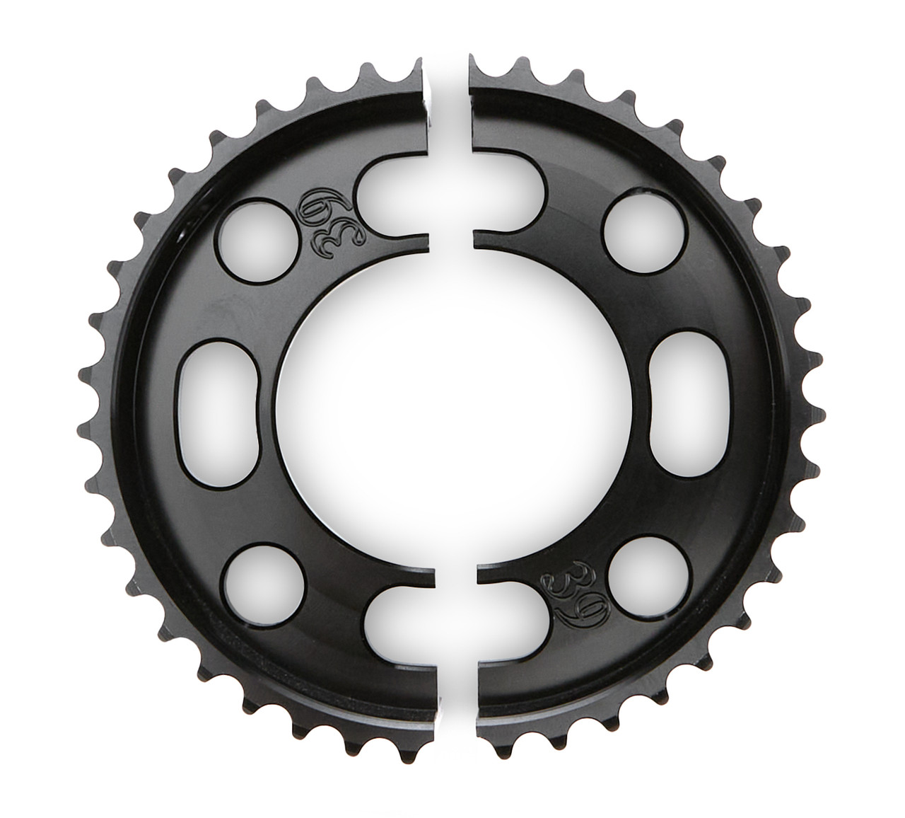 Axle Sprocket - 39 Tooth - 2.75 in Bolt Pattern - Aluminum - Black Anodized - Quarter Midget - Each