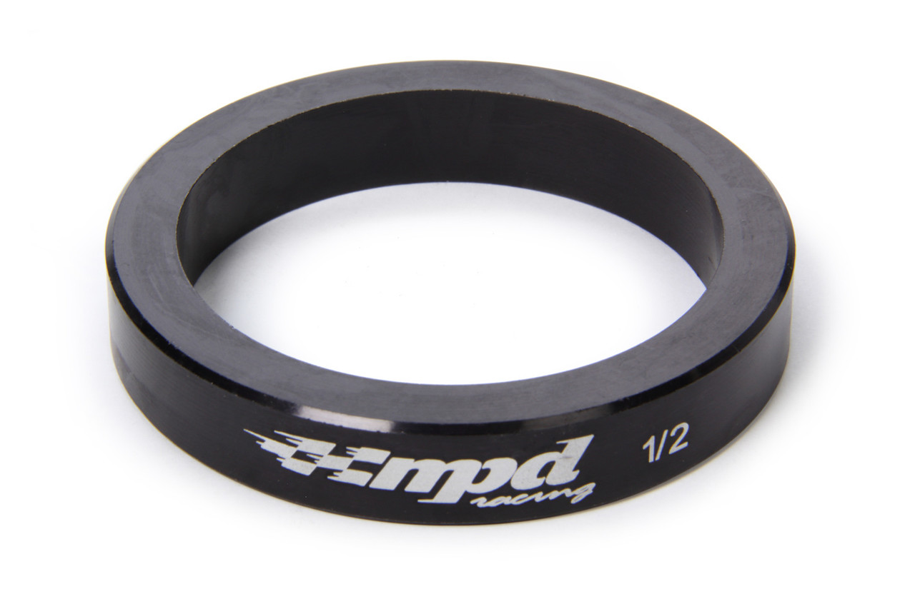 Axle Spacer - 0.5 in Thick - Straight - MPD System Saver - Aluminum - Black Anodized - 36 Spline Axle - Midget - Each