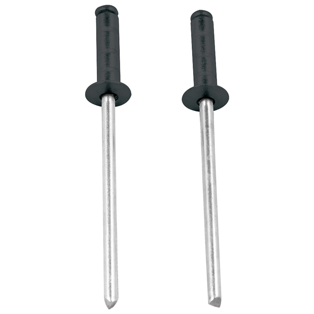 Rivet - Multi-Grip - 1/4 in Head - 1/8 in Steel Mandrel - 1/8-3/8 in Grip Range - Aluminum - Black Paint - Set of 250