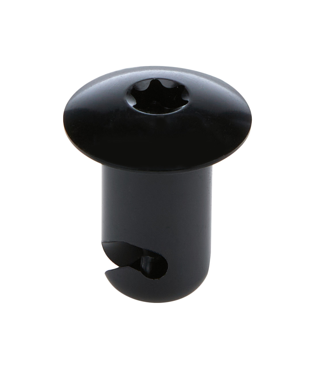Quick Turn Fastener - Oval Head - Torx - 7/16 x 0.500 in Body - Aluminum - Black Anodized - Set of 10