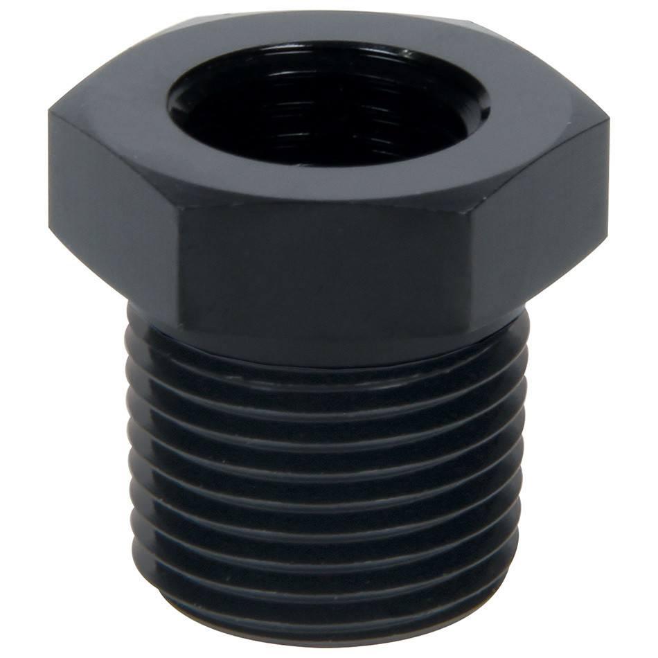 Fitting - Bushing - 1/4 in NPT Female to 3/8 in NPT Male - Aluminum - Black Anodized - Each