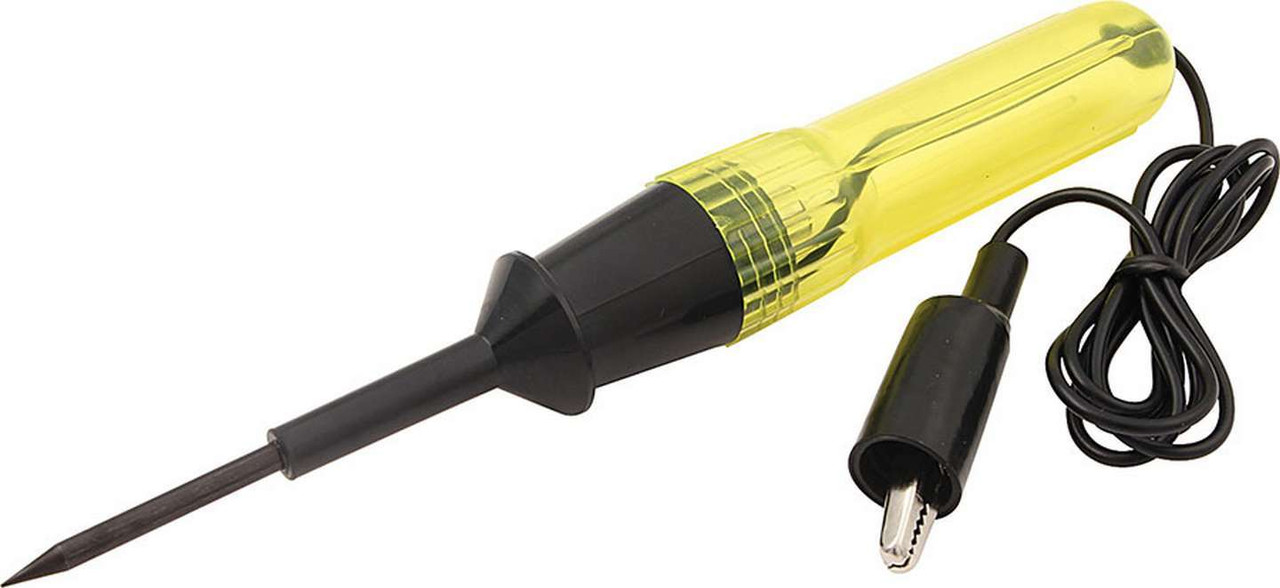 Test Light - 36 in Long Lead - 6V / 12V - Plastic / Steel - Black / Yellow - Each