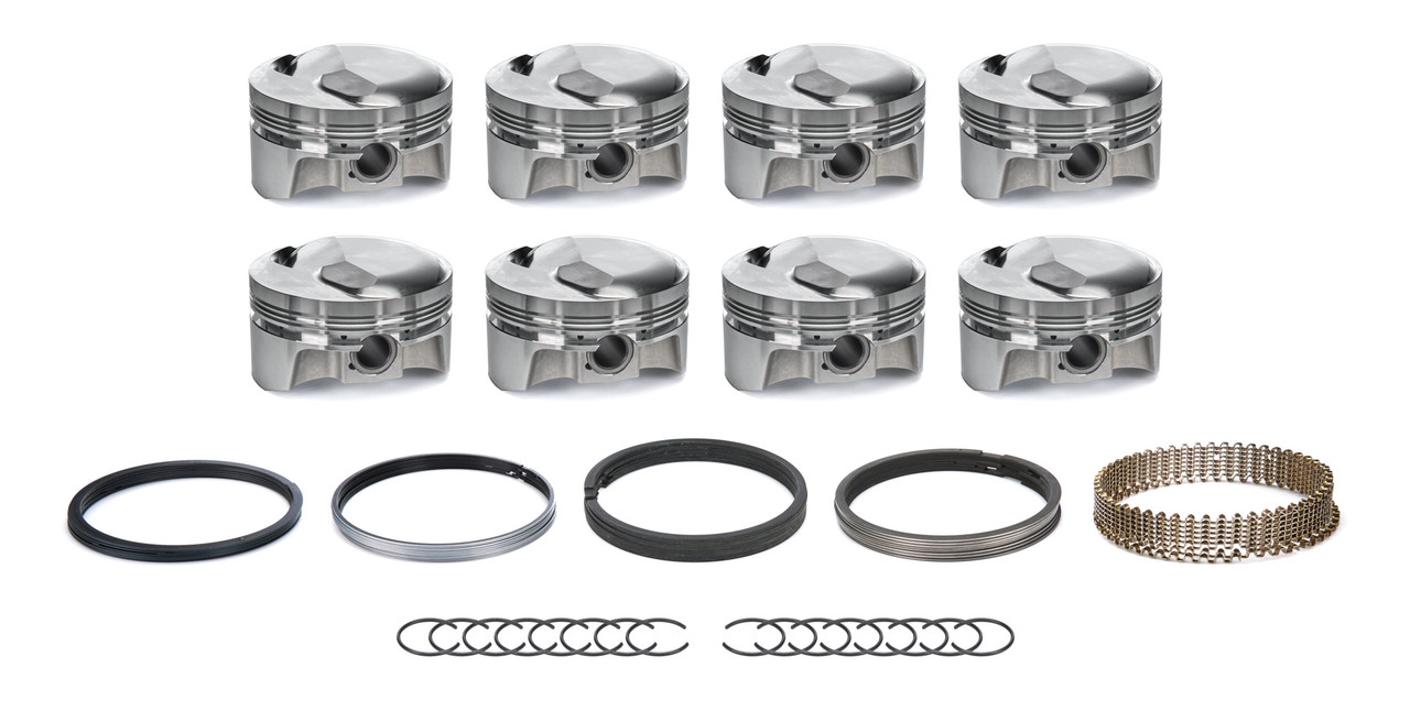 BBC Dome Piston Set w/Rings 4.310 Bore
