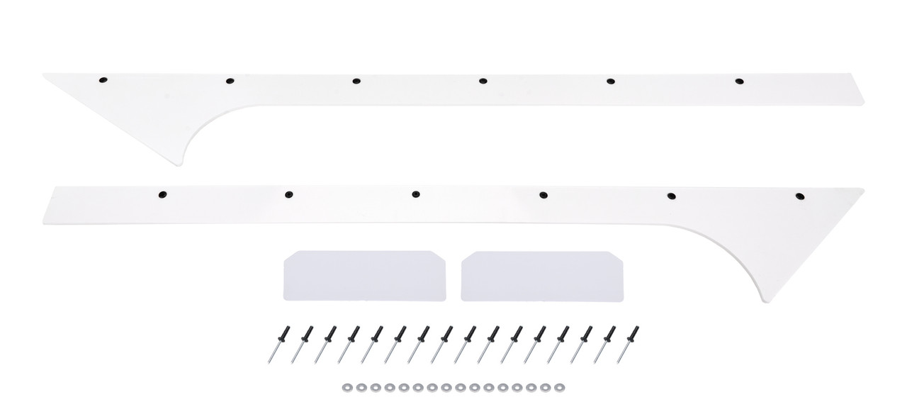 Pillar A Pair Late Model White