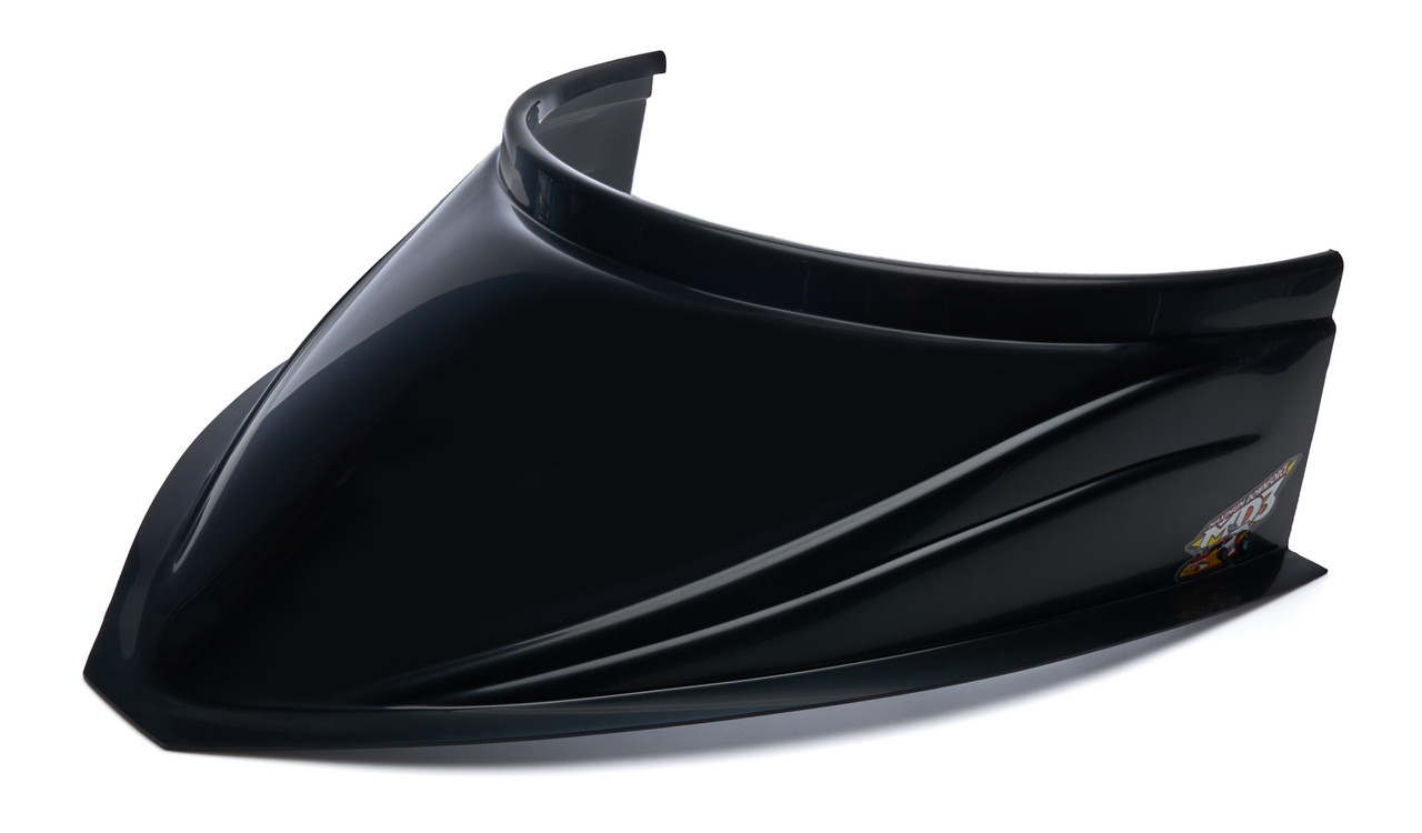 Hood Scoop 5in Tall 18in Wide Curved Black