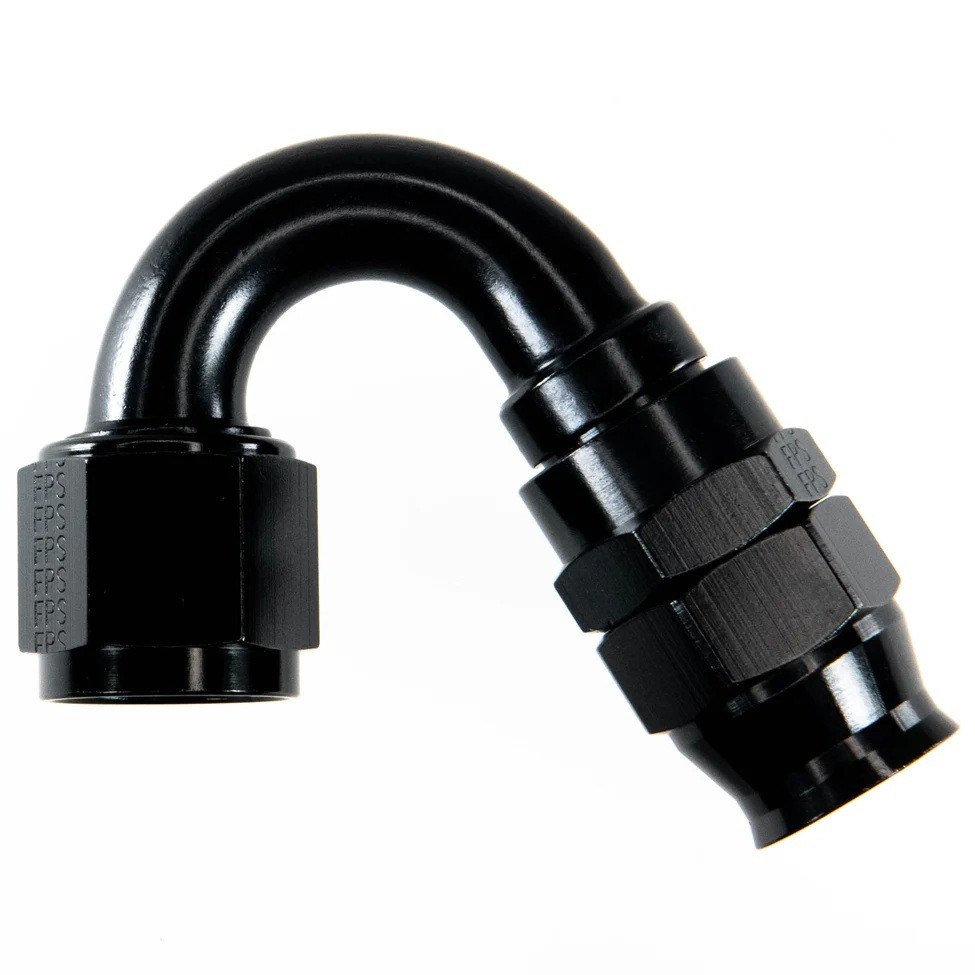 Hose Fitting #12 150 Deg PTFE Black