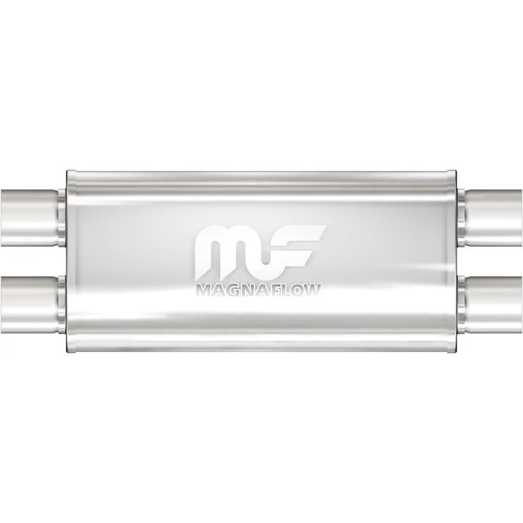 Stainless Muffler 2.5in Dual In / Dual Out