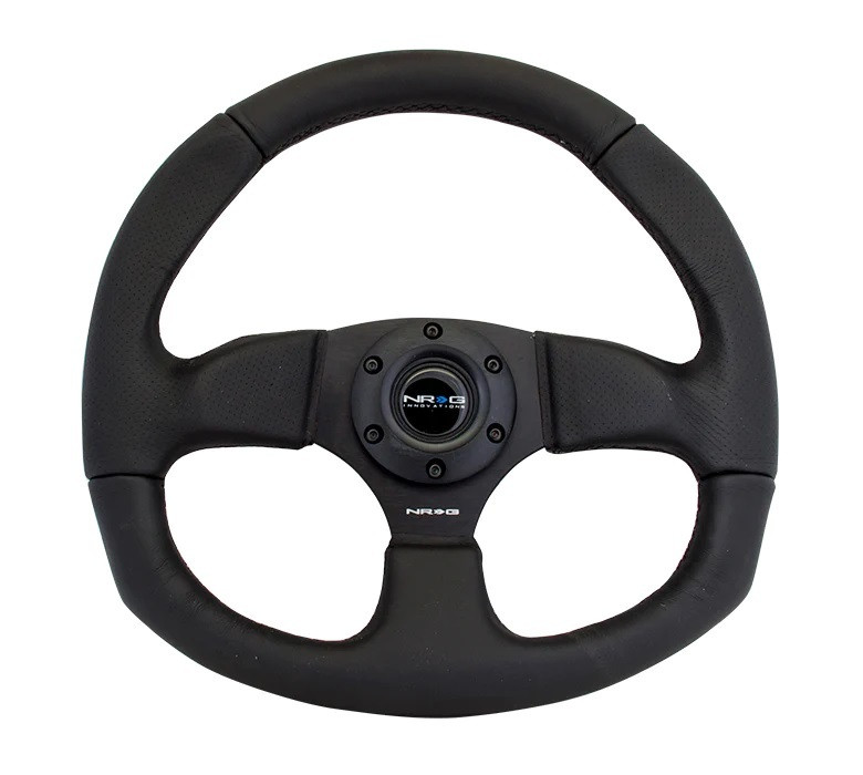 Steering Wheel 350mm 3in Dish Black Leather