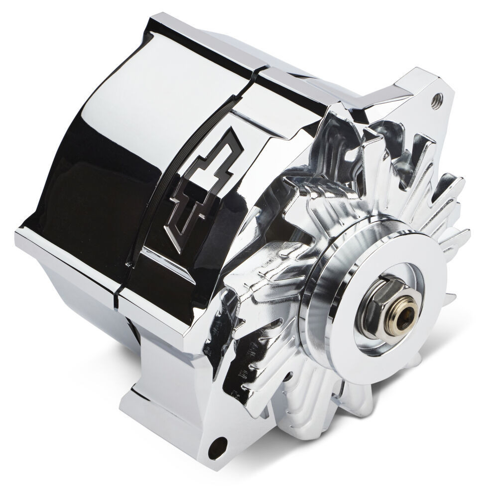 Alternator Recessed Black Bowtie Chrome