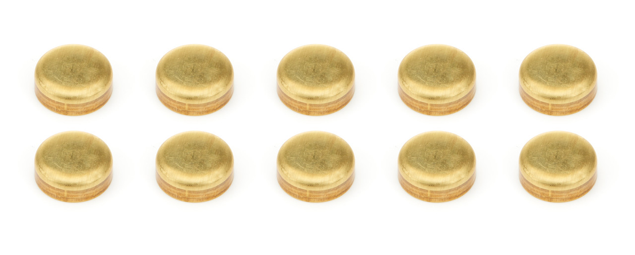 Expansion Plugs 10pk - Brass 1-3/8 Dia