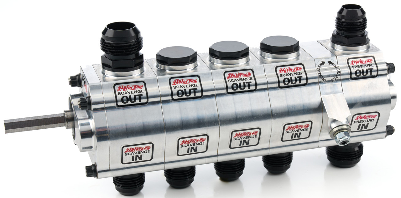 Oil Pump 5-Stage R4 Left Side Mount  Male Hex