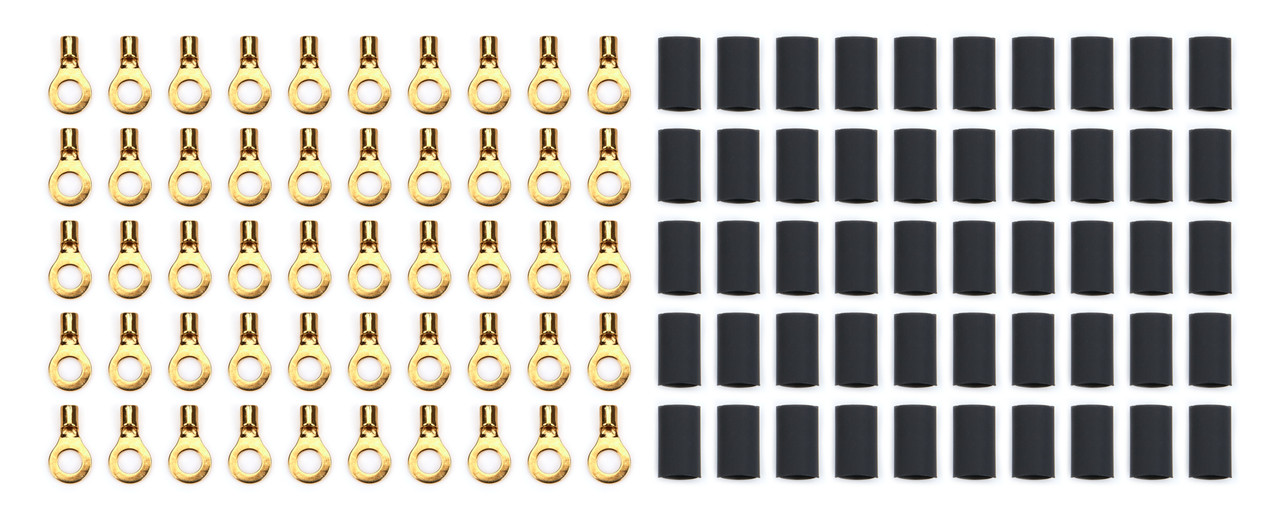 Ring Terminal #10 14-16 Ga w/Heat Shrink 50pk