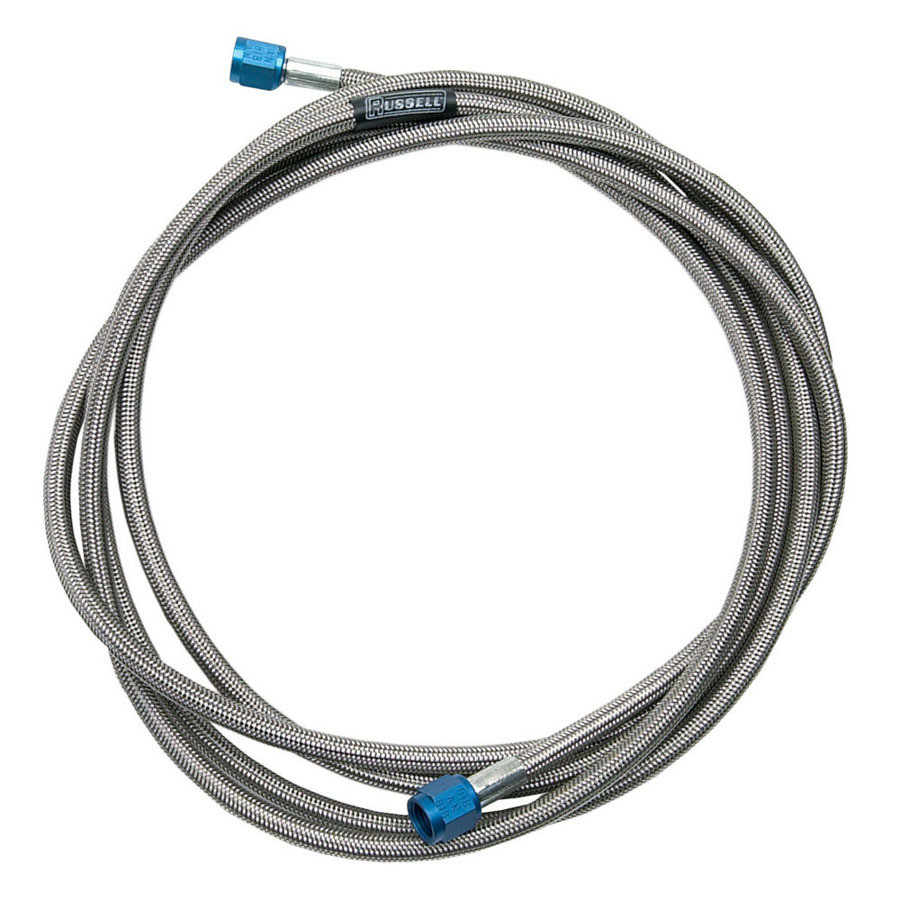 4an Nitrous Hose - 18in Long w/Blue Ends